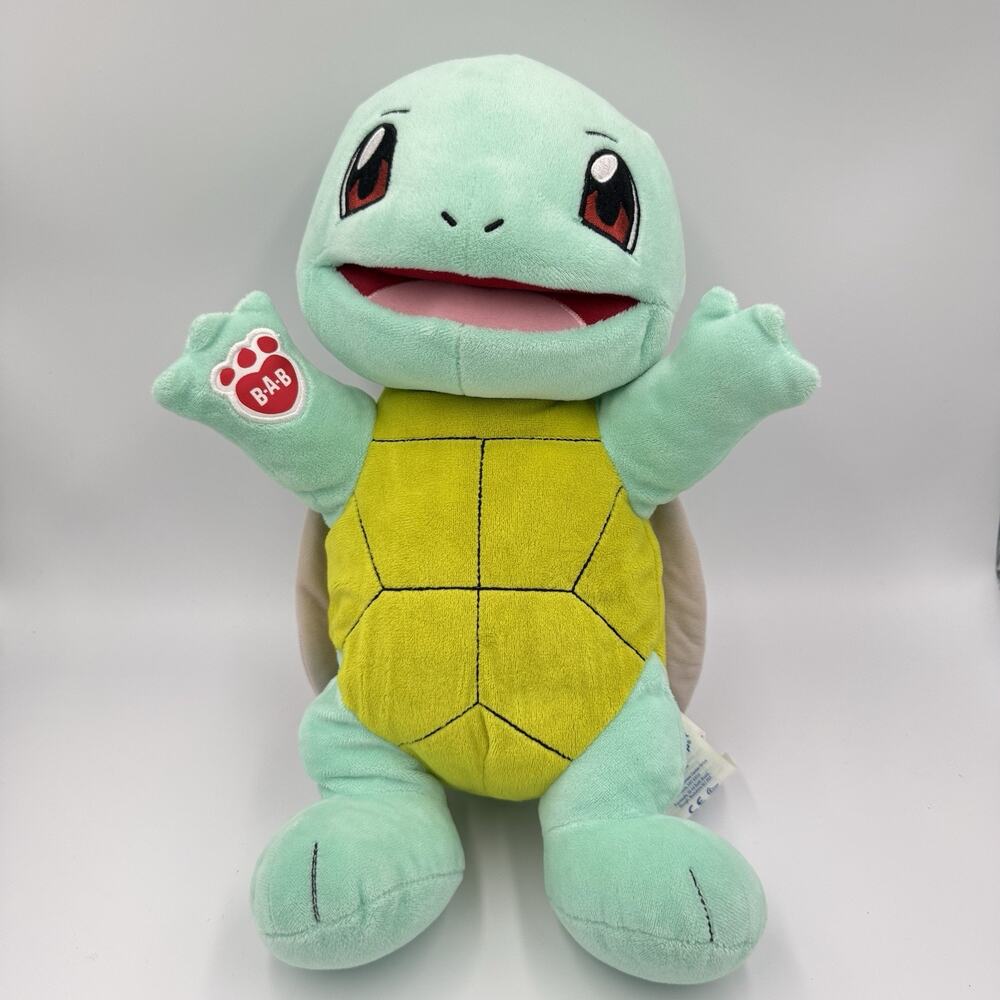 Build A Bear Pokemon Squirtle Plush 18” Stuffed Animal Turtle Retired No Sound